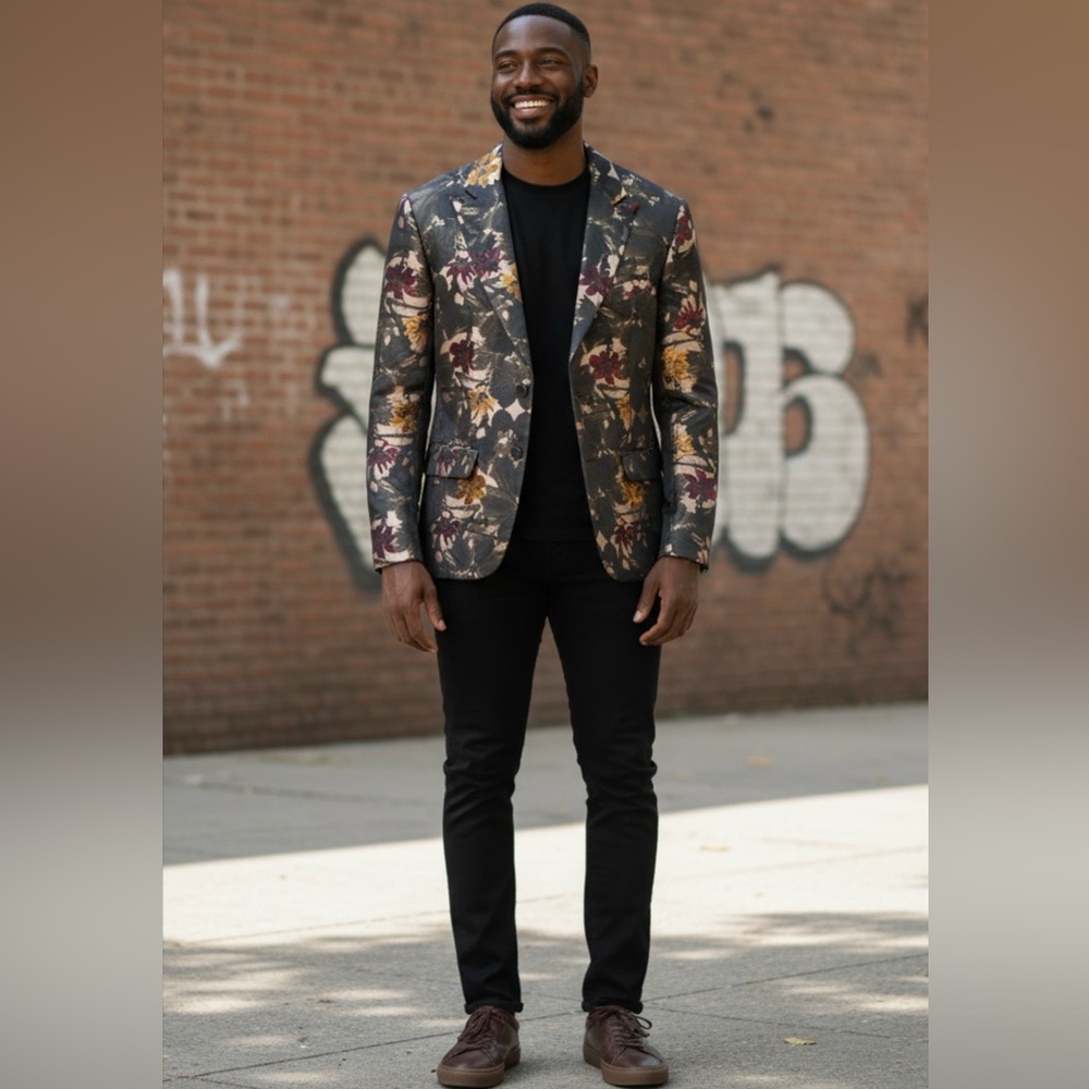 Mr. Turk Elegant Floral Men's Blazer